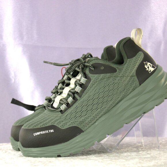 Rocky Men’s Size 7 Composite Toe Work Shoes with Vibram® Sole–Green/Black – New - Picture 3 of 7